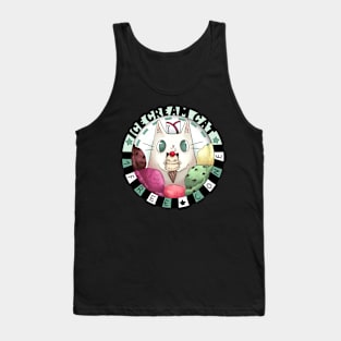 Icecream Cat - 1 Free Cone Tank Top